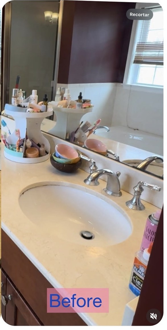 Bathroom vanity - after
